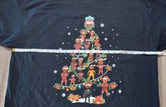Liverpool FC Christmas Tree Players Crew Cut 2XLarge T Shirt 100% Cotton