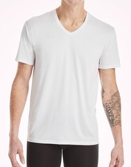 Hanes V-Neck Undershirt 4-Pack T-Shirt Short Sleeve Ultimate Men’s X-Temp Mesh