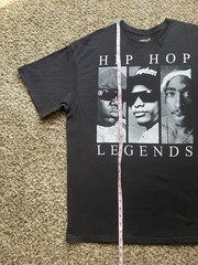 Hip Hop Legends 2Pac Tupac, Biggie, EazyE Tee Shirt Black 2XL Original Flavor