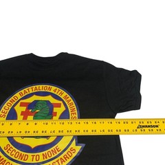 USMC Men’s Size M 2nd Battalion 4Th Marines Short Sleeve Black T-Shirt Brand New
