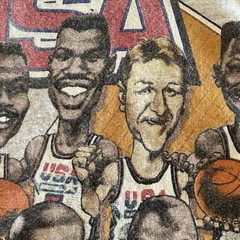 NWT Vintage 1992 Dream Team Barcelona Olympic T Shirt XL Michael Jordan NBA