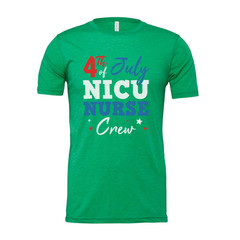 4th Of July NICU Nurse Crew T Shirt