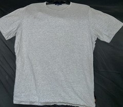 LARGE Mens HALSEY 44 San Miguel Fog Grey White Pima Stripe Tee Tshirt LG Shirt