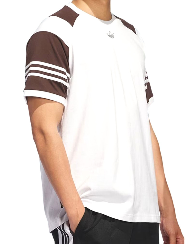 NEW MENS ADIDAS ORIGINALS TYSHAWN TREFOIL TEE SHIRT ~SIZE LARGE #JP1160 BLM