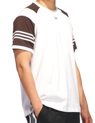 NEW MENS ADIDAS ORIGINALS TYSHAWN TREFOIL TEE SHIRT ~SIZE LARGE #JP1160 BLM