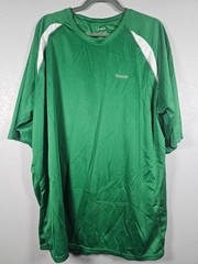Reebok Men’s Hydro Move Athletic Green White Short Sleeved Shirt Size XL