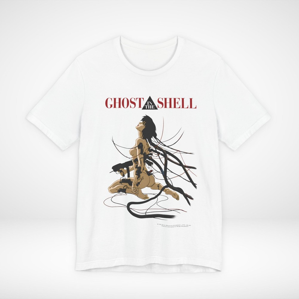 Ghost in the Shell Anime T-Shirt Cyberpunk Graphic Tee Motoko Kusanagi