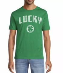 Way To Celebrate St. Patricks Day Men’s Lucky Graphic Tee Green Small (34-36)
