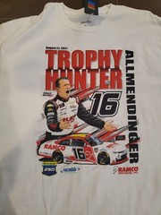 AJ Allmendinger #16 Nascar 2021 MICHIGAN Win Shirt Kaulig Racing NEW wTAGS Ramco