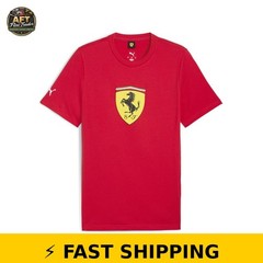 PUMA Ferrari Graphic T-Shirt, Rosso Corsa, X-Large