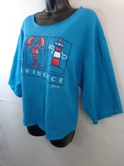 Vintage Providence Rhode Island T Shirt Women’s L Blue Paradies Collection