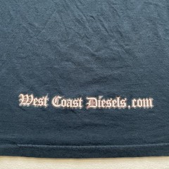 Vintage West Coast Diesels Shirt Mens XL Black Trucks Cars Biker Grunge Y2K