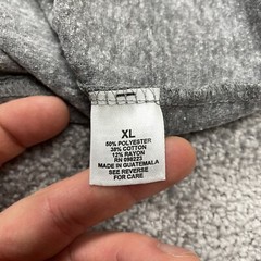 BCG Shirt Mens XL Gray Raglan Colorblock Baseball Tee Soft Casual Adult Lounge