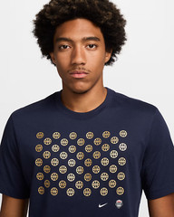 Nike USA Men’s Basketball T-Shirts FQ3631-451 Obsidian US Size XS-3XL New