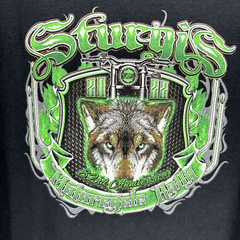 Sturgis Bike Rally 2022 Shirt 3XL Black Double Sided Wolf Graphic 82 Anniversary