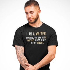 Funny Writer T Shirt for Men Humorous Author Design Perfect Gift for Dads or …