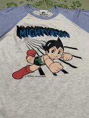 Vintage 90s Astro Boy Mighty Atom Shirt Bandai Tezuka Anime Raglan Baseball Tee