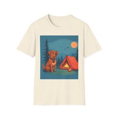 Camping Adventures With The Dog Tshirt for Camping and Dog Lovers