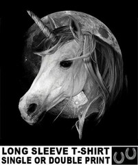 BEAUTIFUL FULL MOON FANTASY MYTHICAL FAIRYTALE UNICORN HORSE T-SHIRT WS102
