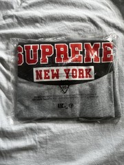 Supreme New York Tee Heather Grey Men’s Medium – SS23 – BRAND NEW