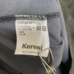 Uniqlo UT Sanrio Kuromi T-Shirt Charcoal Gray Tie-Dye Wash Devil Size S