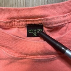 Vintage WIDE GUYZ Shirt XL Pink Single Stitch 90s Gym Bodybuilding Muscle Beach