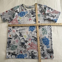 Fresh Prints of Bel-Air Grind Monster Graffiti AOP T-Shirt XL Drill Clothing