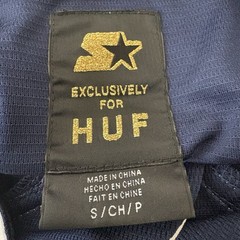 Starter HUF DBC Baseball Jersey Mens Size Small Navy Button Front Logo Casual