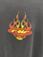FMF Men’s Long Sleeve Shirt Vintage Y2K Streetwear Flames, Size XXL