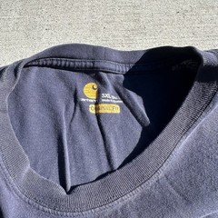 Carhartt Shirt Mens 3XLT Tall Blue Original Fit Short Sleeve Crewneck Pocket Tee