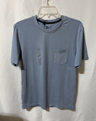 VRST Men’s Essential Pocket Tee Muted Denim Size Small