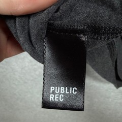 Public Rec Mens Medium Long Sleeve Henley Shirt Gray Pima Cotton Blend Size M