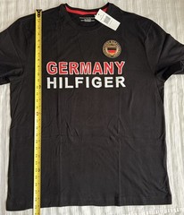 Tommy Hilfiger Germany Men’s XL T-shirt Patches/Embroider New With Tags (23×29)