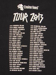 ENGINE YARD 2013 Tour T-SHIRT Mens SMALL Cloud Technology Computer Software PC S