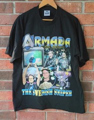 “ARAMADA aka THE SWEDISH SNIPER” Tee Shirt by PRO CLUB – XL – NERDCORE GAMING