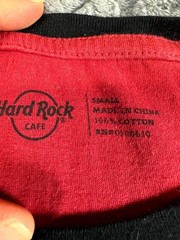 Hard Rock Cafe T Shirt Men Small Red Graphic Print Crew Neck Casual Pullover Tee