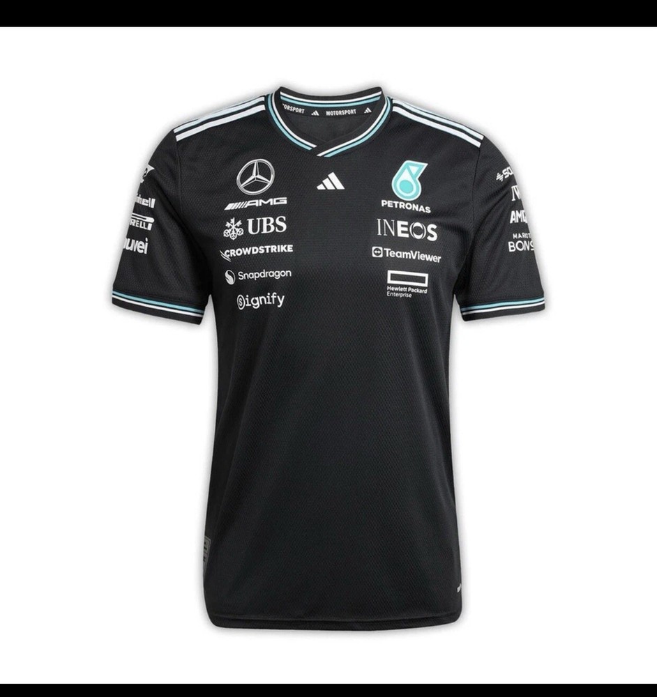 Mercedes-AMG PETRONAS Black Team Mens T-Shirt