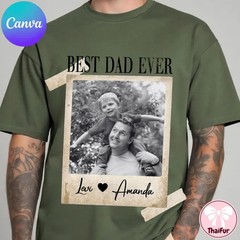 Custom Photo Dad Gidan Tee