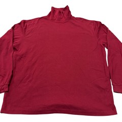 Field Gear Burgundy Red Turtleneck Men’s Large 100% Cotton Long Sleeve