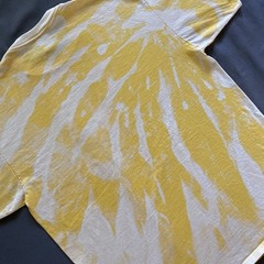 Vtg 1990s Macaw Parrot T Shirt Mens XL Yellow Acid Wash Dye Bird Animals 90s