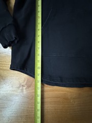 Baseballism Baseball Print Black Hooded Sweatshirt Neck Wrap Mens Size Large