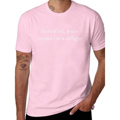 Vintage Retro First of All Jesus Thinks I’m A Delight Funny T-Shirt