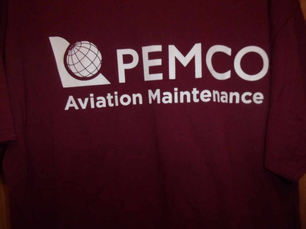 PEMCO Aviation Maintenance red XL t shirt