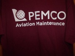 PEMCO Aviation Maintenance red XL t shirt