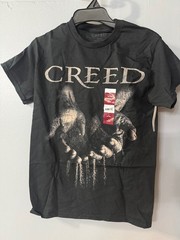 Creed Hands Graphic Band T-Shirt Black Men’s Size S (34-36) NWT