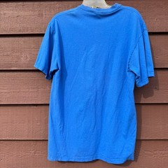 Vintage Walmart Safety Pro Employee T Shirt Hanes Blue Adult Medium (38-40)