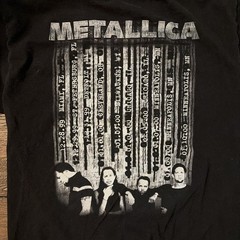 Vintage 1999 Metallica New Year’s Tour XL Shirt Giant Tag Photo Strip Newsted