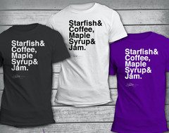 Starfish and Coffee T-Shirt with Susannah Melvoin Signature – Official Store
