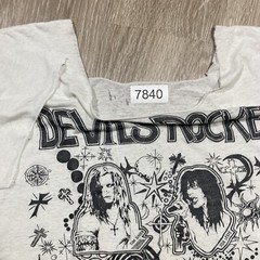 Devil’s Rocket Shirt M 90s 00s Y2k Wasted In Waikiki Chopped Cropped Tee