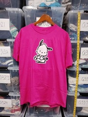 pochacco Vtg Pink Shirt Sanrio Size Hanes Xl Some Wear Spots 90s A35